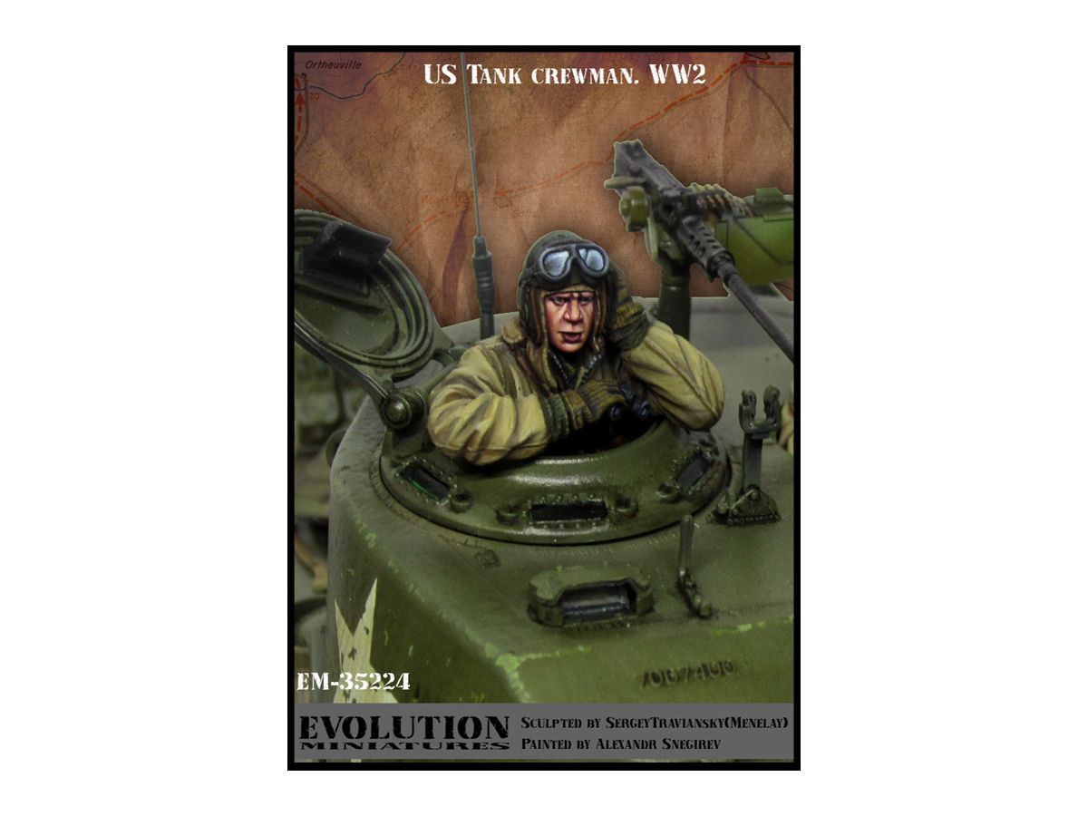 1/35 WW.II アメリカ陸軍戦車長 前方を凝視する冬姿の戦車長