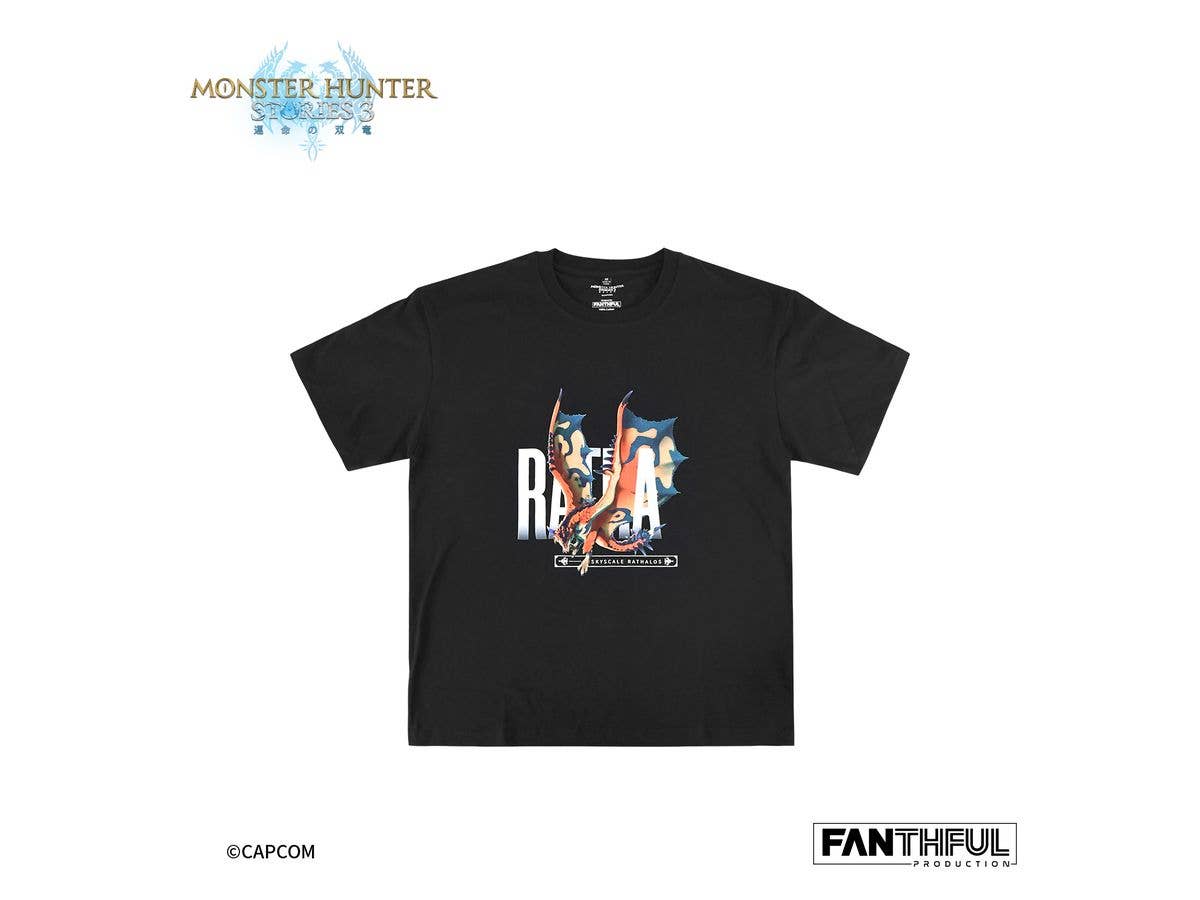 モンスターハンターストーリーズ3 -運命の双竜- FP004MHS32026 黒Tシャツ L
