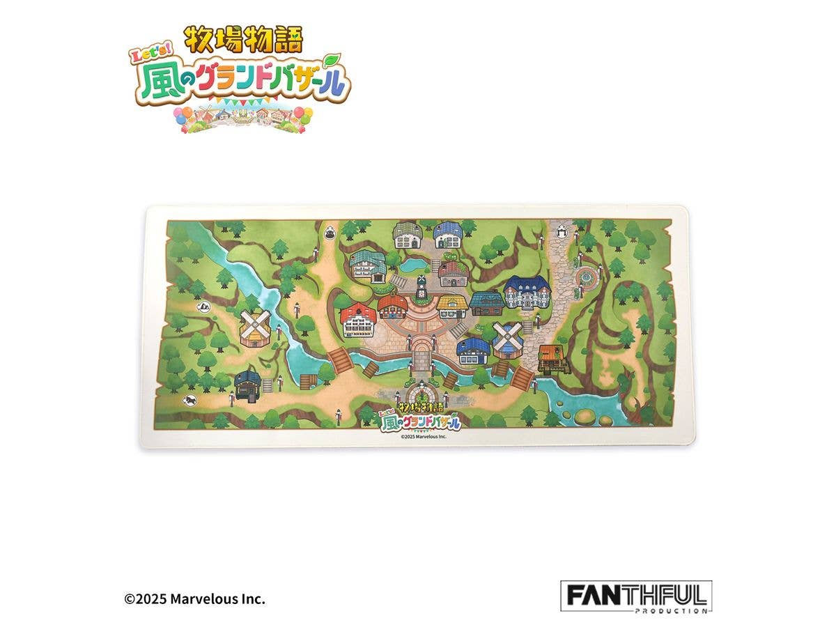 牧場物語 Let's!風のグランドバザール FP005BKMN2026 デスクマット