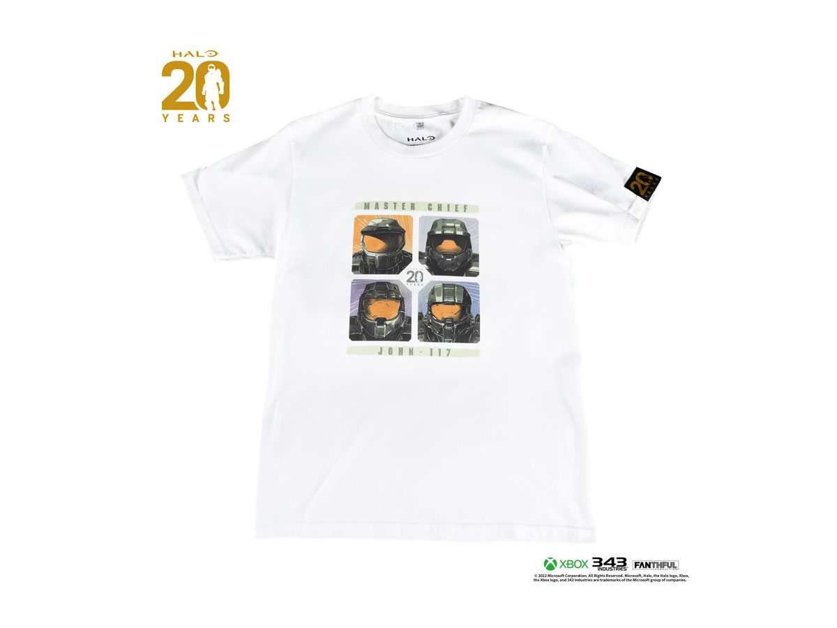 HALOシリーズ 20周年 Tシャツ (白) S