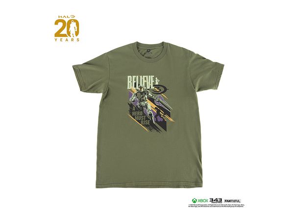 HALOシリーズ 20周年 Tシャツ (アーミーグリーン) M