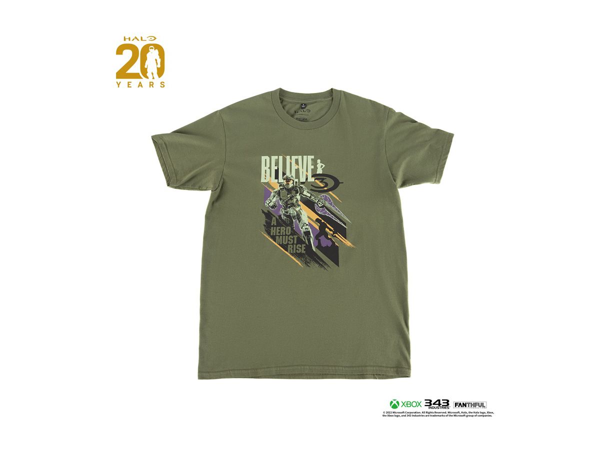 HALOシリーズ 20周年 Tシャツ (アーミーグリーン) XL