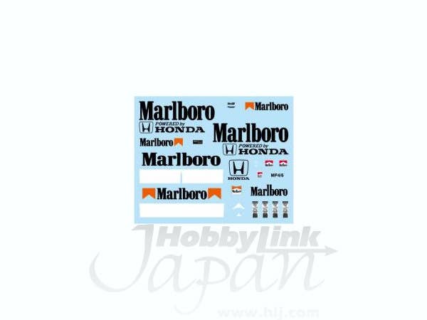 1/18 マクラーレン MP4/6 スポンサーシップデカール (ミニチャンプス用)