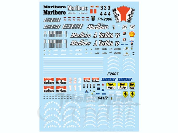 1/43 フェラーリ コレクション用デカール (Vol.1-Vol.4) Type1