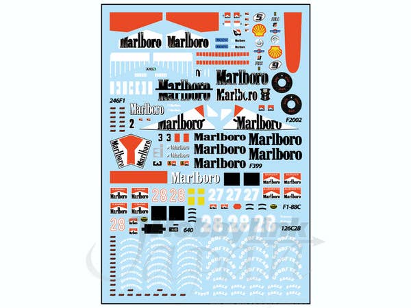 1/43 フェラーリ コレクション用デカール (Vol.10-Vol.19) Type3