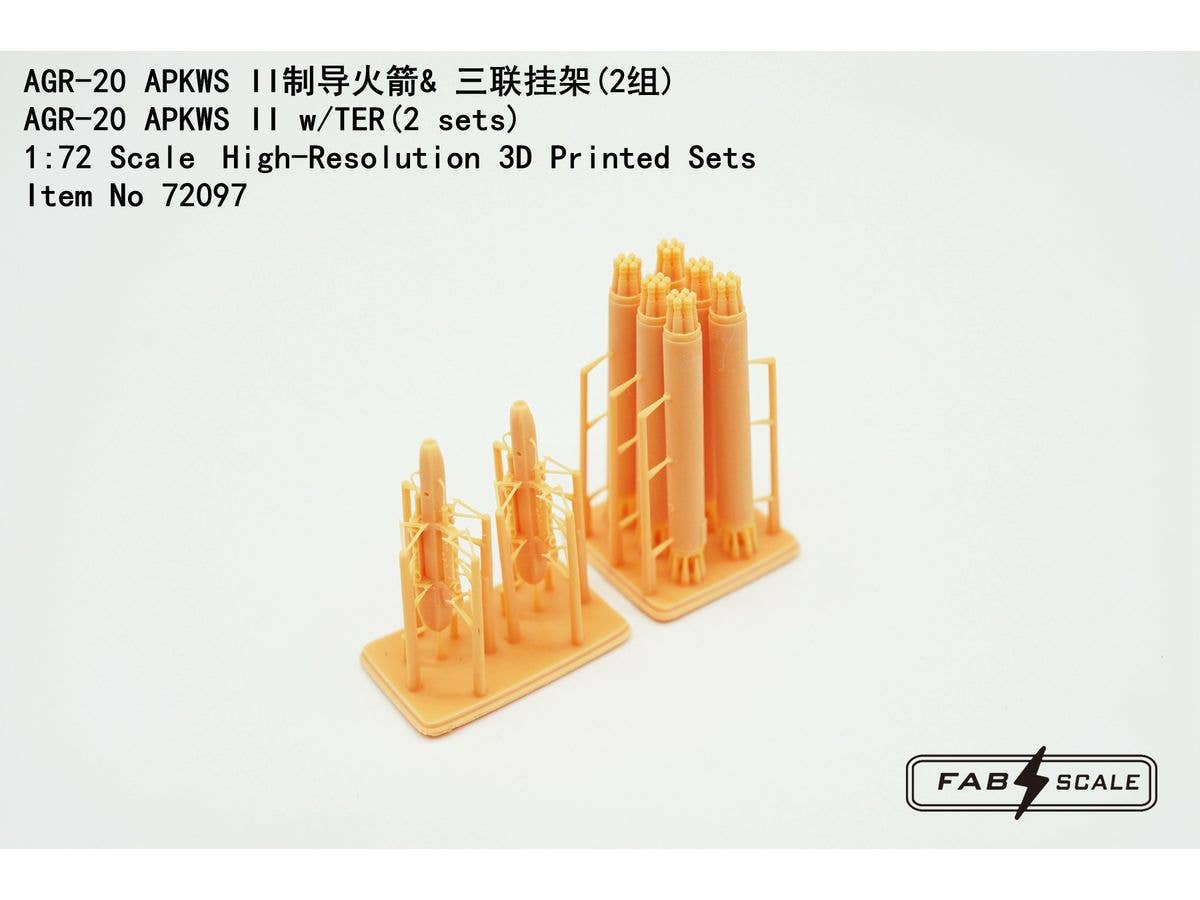 1/72 AGR-20 APKWSII 精密誘導ロケット弾w/TER 爆弾架 (2セット入り)
