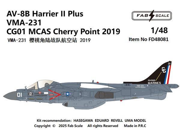 1/48 AV-8B+ VMA-231 2019年