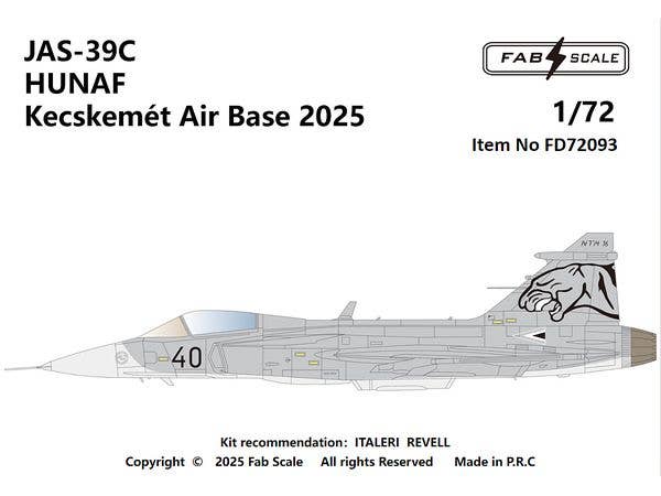 1/72 JAS-39C ハンガリー空軍ケチケメート空軍基地 2025年