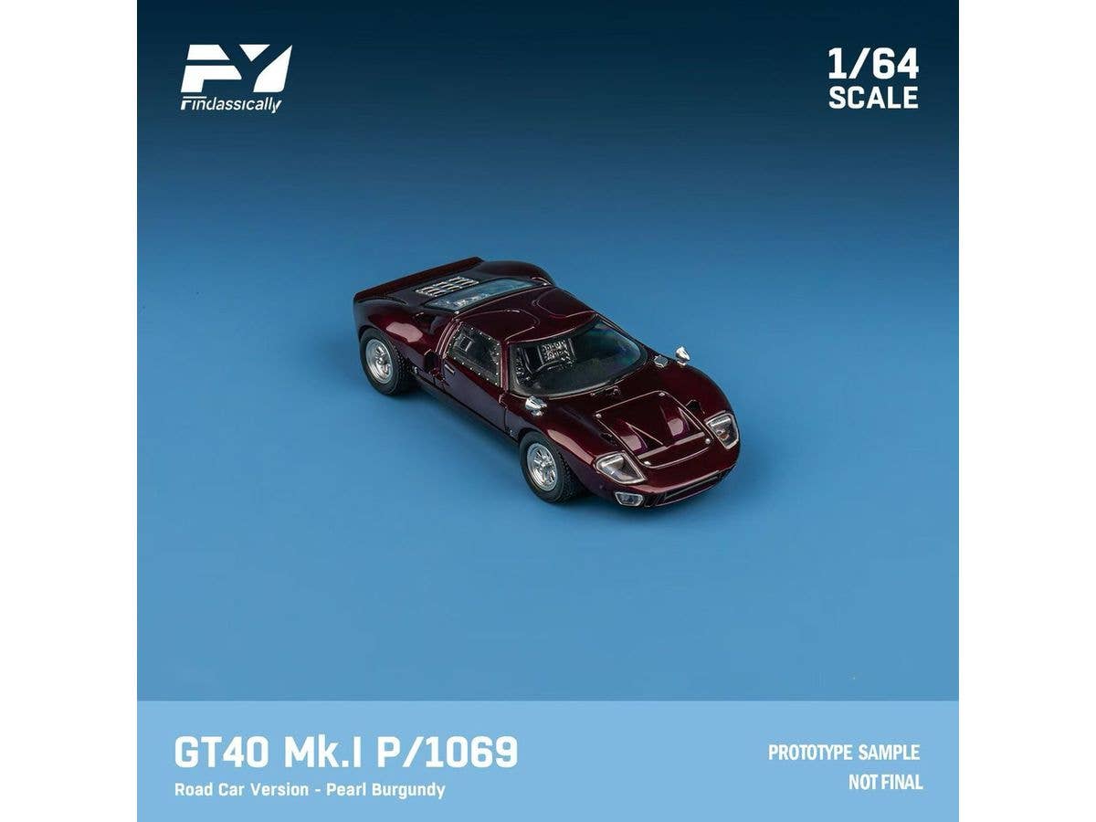 1/64 GT40 Mk.I P1069 Boliangdi wine red Road Car Version