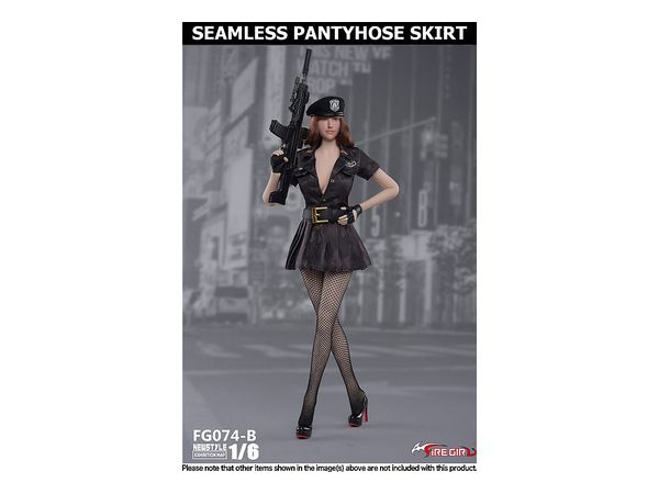 1/6 女性警察官制服セットB (ブラックカモ)