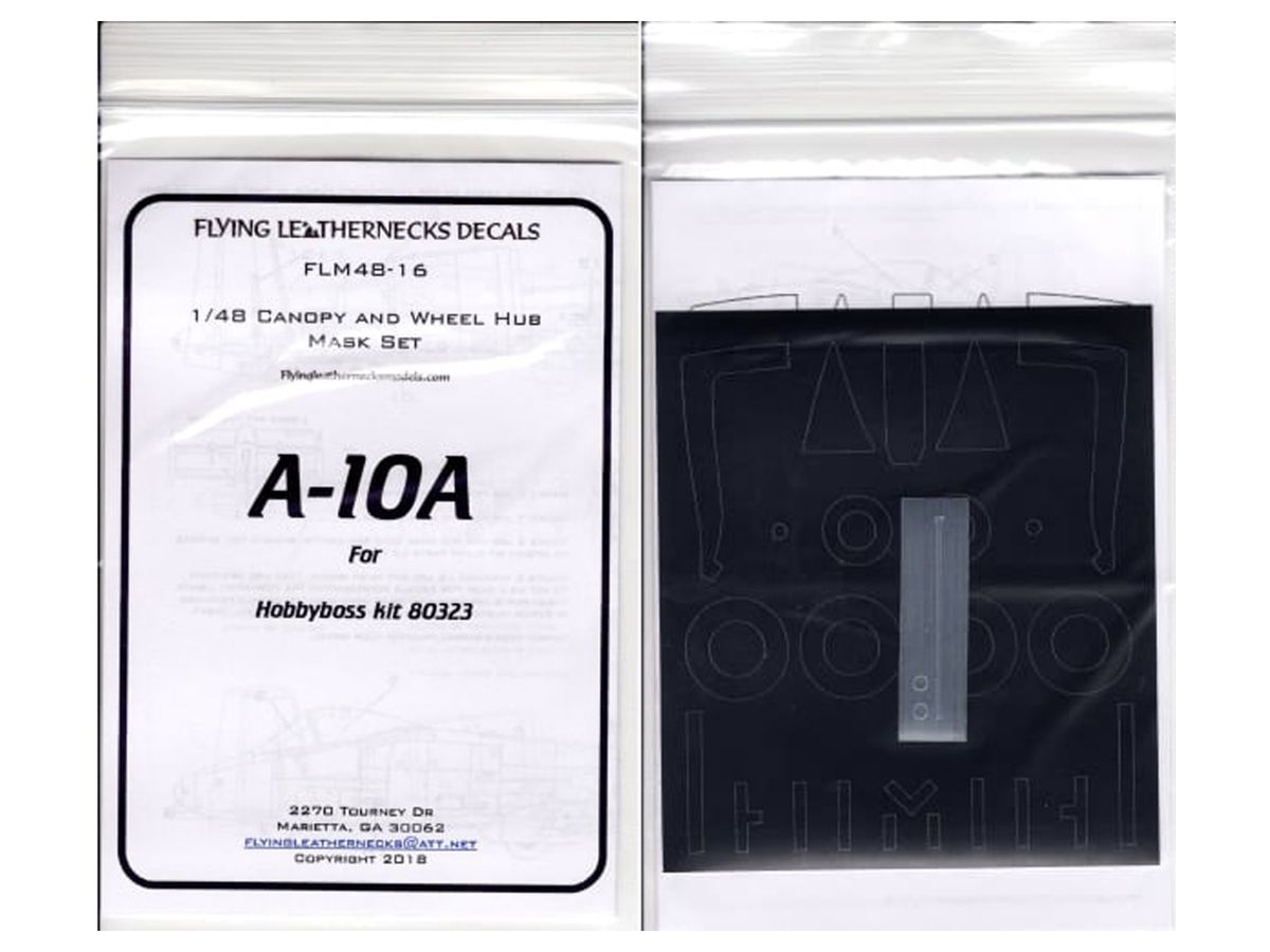 1/48 A-10A用キャノピー&ホイールマスクセット HB社キット用