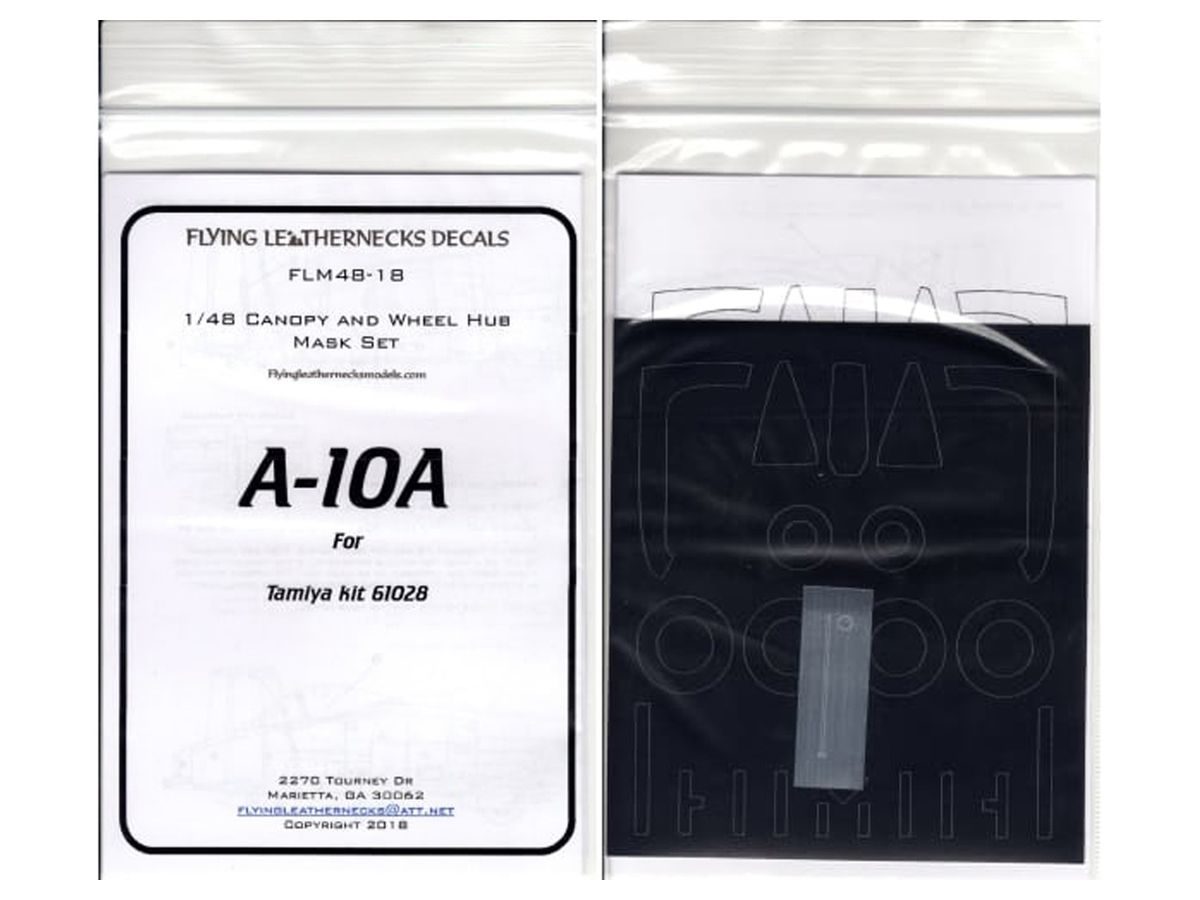 1/48 A-10A用キャノピー&ホイールマスクセット T社キット用