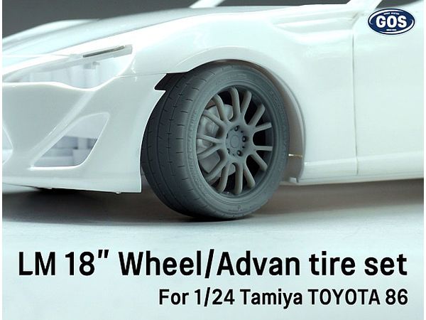 1/24 LM 18インチ Wheel / Adven Tire Set for Tamiya Toyota 86