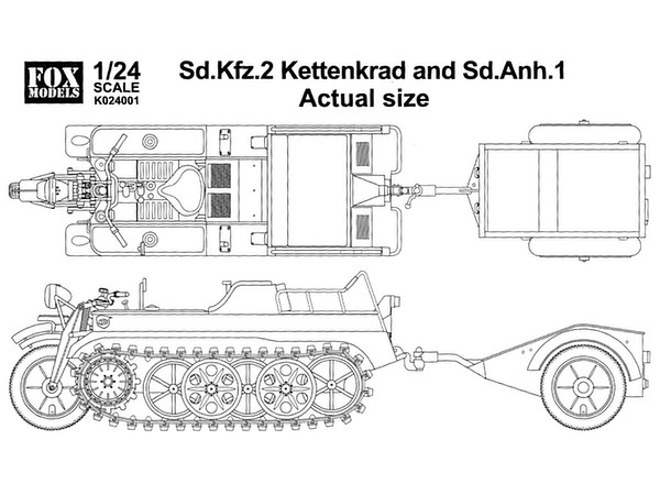 1/24 Sd.Kfz.2 KETTENKRAD and Sd.Anh.1
