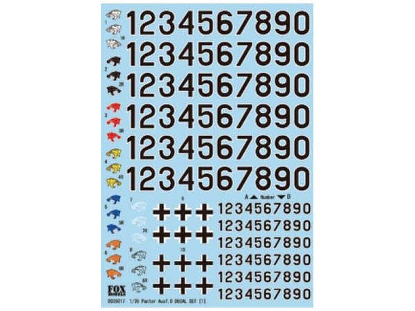 1/35 ドイツ戦車 パンサーD型 デカールセット [1] (タミヤ用)