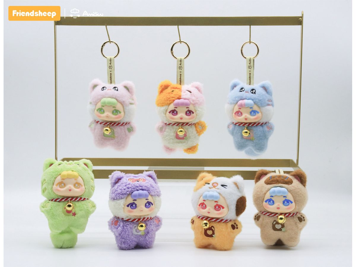 AMOW にゃんこの毛玉パーティーシリーズ トレーディングプラッシュ 1Box 6pcs