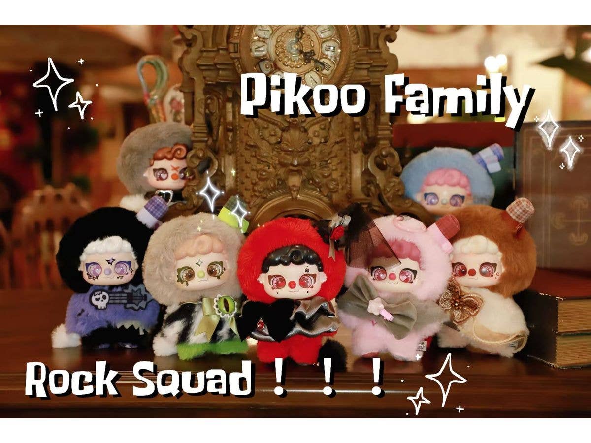 PIKOO PUPU ロックスクワッドシリーズ トレーディングプラッシュ 1Box 6pcs