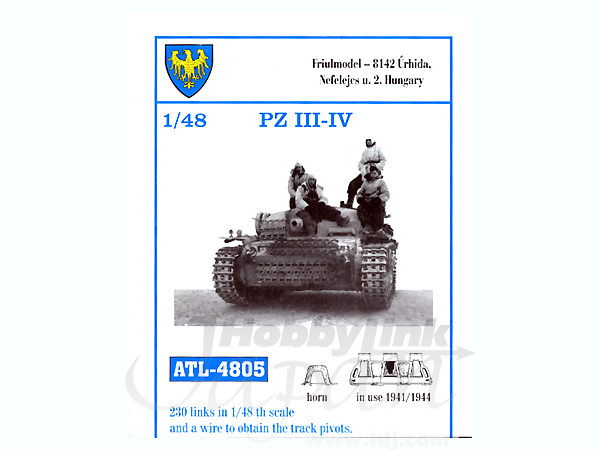 1/48 III/IV号戦車(1941/45)用 40センチ履帯