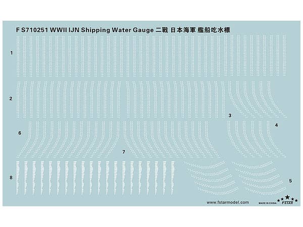 1/700 日本海軍 艦艇用喫水標デカール