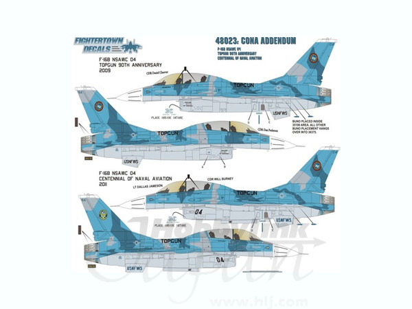 1/48 F-16B トップガン90周年記念 & 米海軍100周年記念塗装機