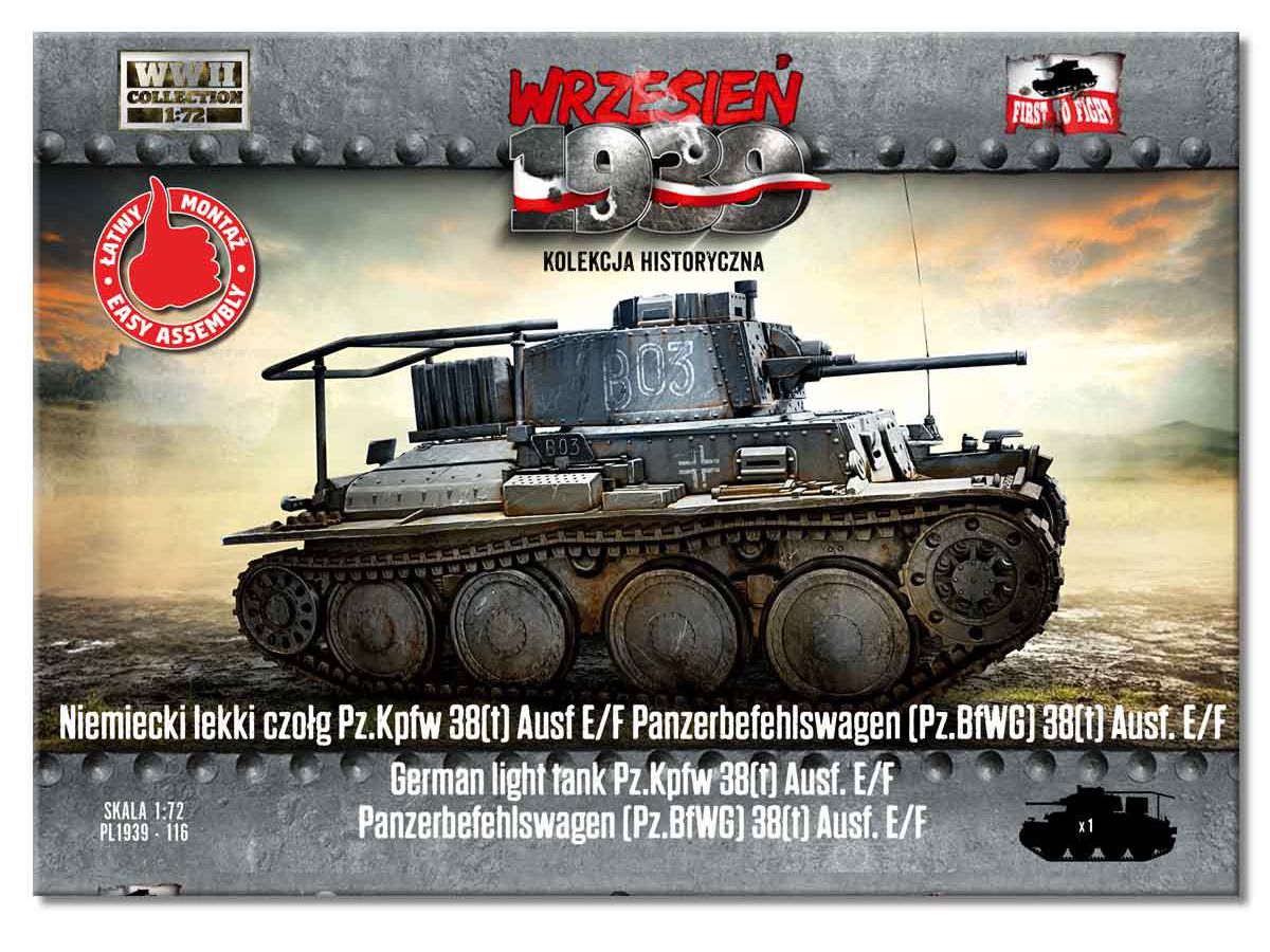 1/72 独・Pz.kpfw.38(t) Ausf.E/F 軽戦車/Pz.BfWG.38(t)指揮戦車
