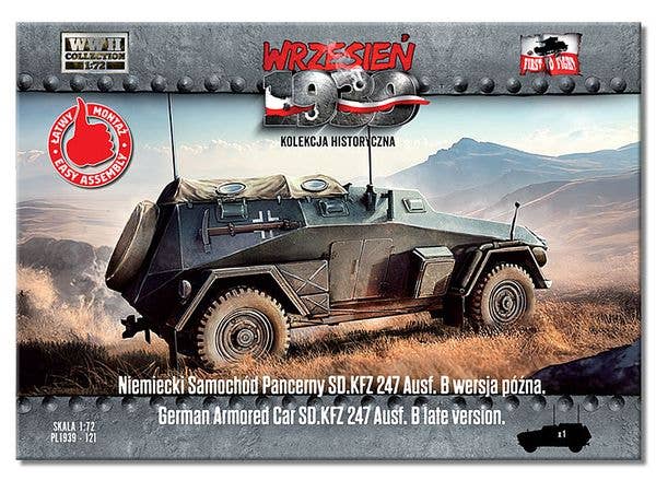 1/72 独・sd.kfz247Ausf.B 4輪装甲指揮車・後期型