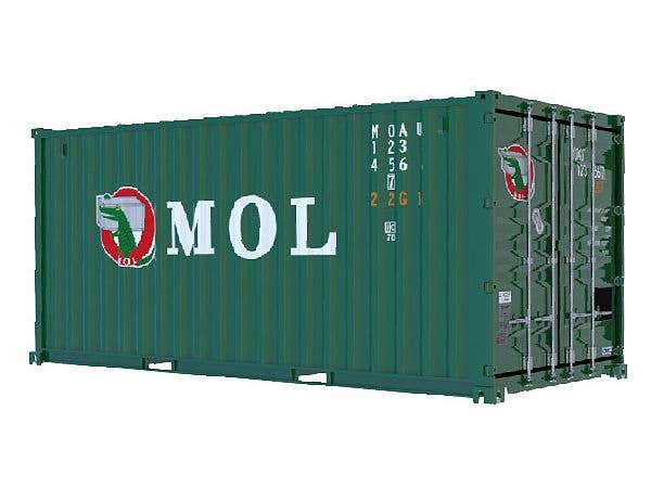 1/24 20ft ドライコンテナ MOL(グリーン)