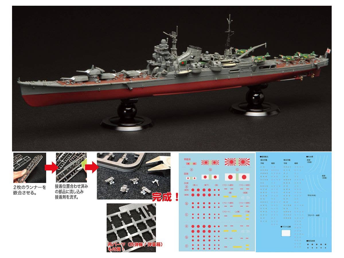 1/700 日本海軍重巡洋艦 利根 フルハルモデル