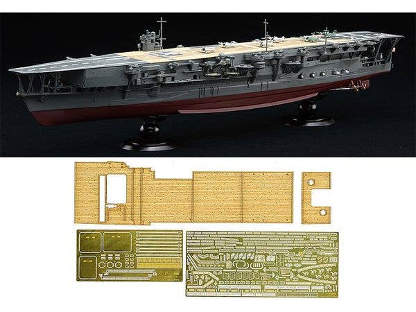 1/700 日本海軍航空母艦 加賀 フルハルモデル 特別仕様(エッチングパーツ・木甲板シール付き)
