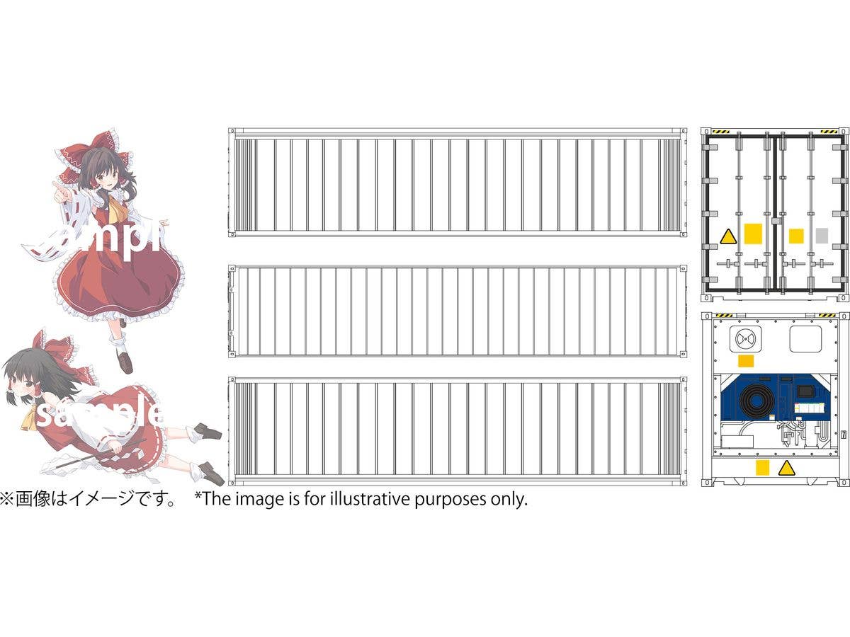 1/150 40ft リーファーコンテナ 東方Project 博麗 霊夢