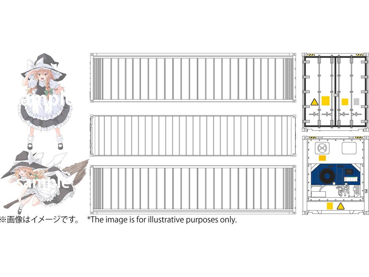 1/150 40ft リーファーコンテナ 東方Project 霧雨 魔理沙