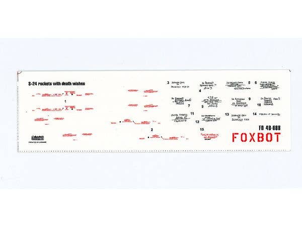 1/48 S-24 240mm航空ロケット弾ウクライナ軍デカール