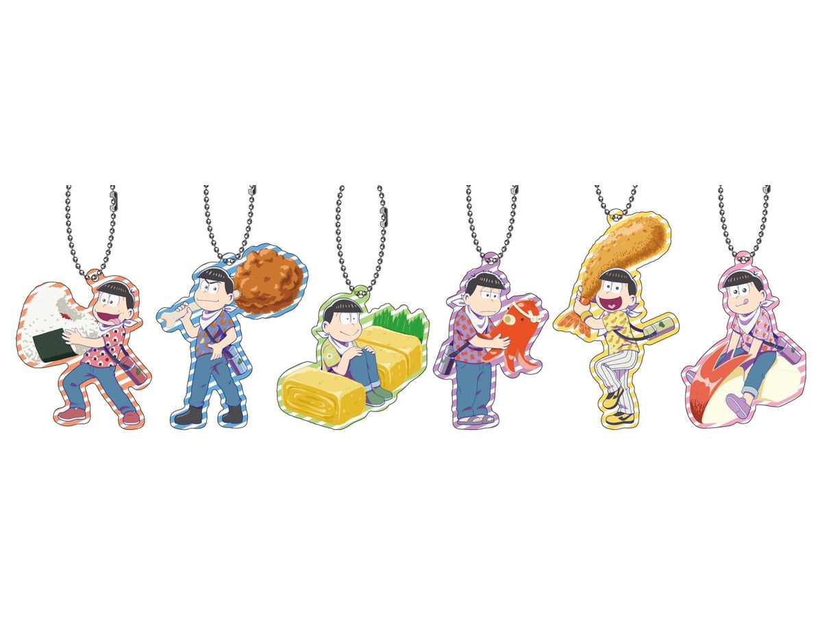 おそ松さん: アクリルキーホルダー 6つ子弁当 Ver 1Box 6pcs