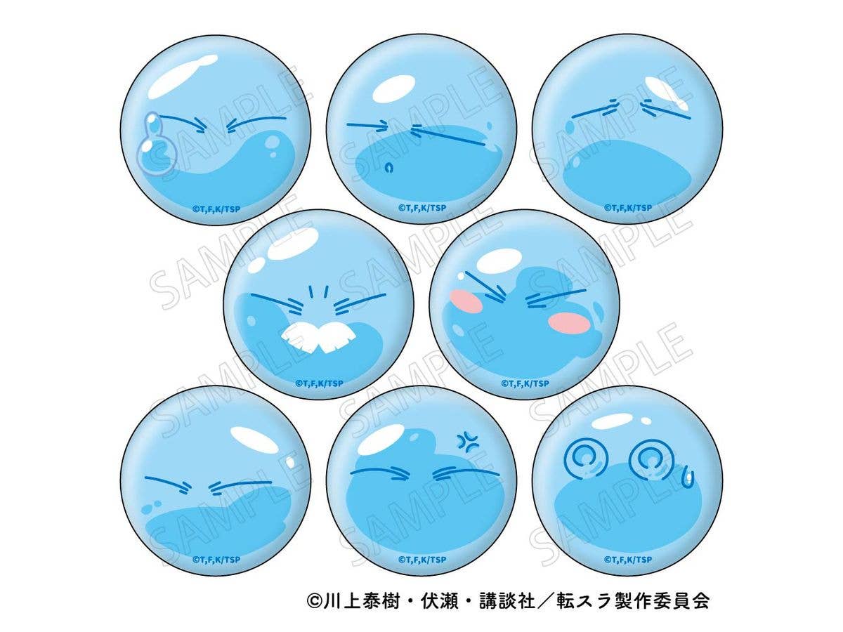 転生したらスライムだった件: リムル むにきゃらバッジ 1Box 8pcs