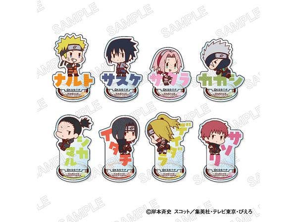 NARUTO-ナルト- 疾風伝: おなまえぴたんコ ミニアクリルスタンド 1Box 8pcs