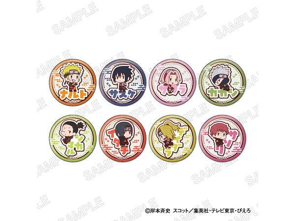 NARUTO-ナルト- 疾風伝: おなまえぴたんコ 缶バッジコレクション 1Box 8pcs