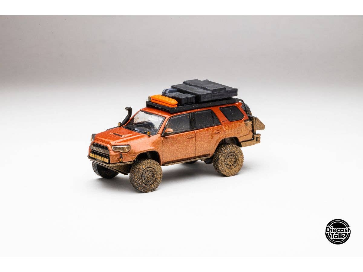 1/64 Toyota 4Runner Widebody Overland Inferno Orange (Muddy)
