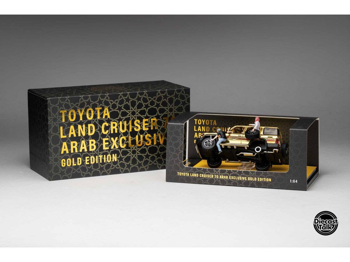1/64 トヨタ ランドクルーザー 70 アラブ仕様 Gold EditionDiecastTalk 特注品