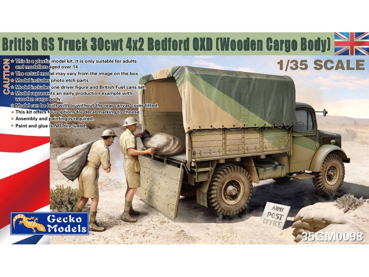 1/35 ベッドフォード OXD 30cwt 4x2GS トラック (木製荷台タイプ)