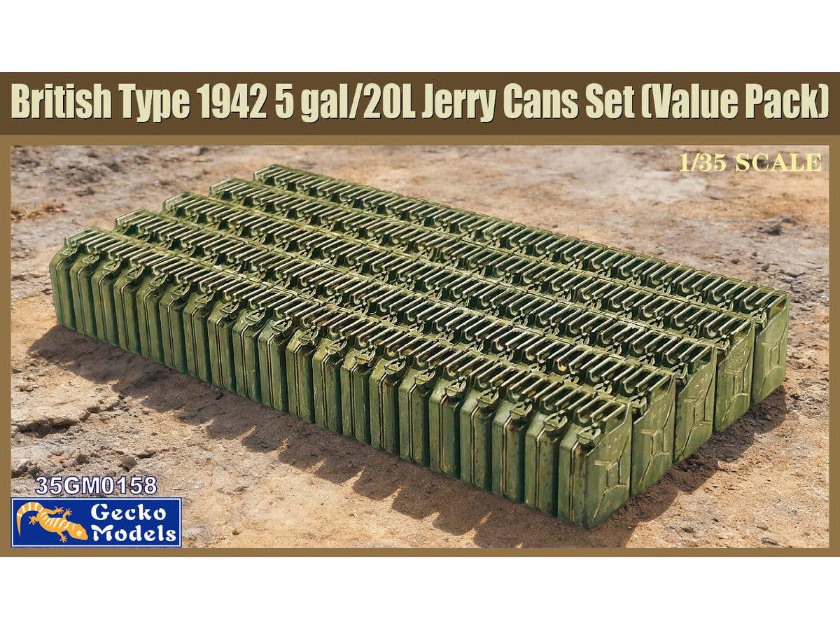 1/35 WW.II 英軍 1942年 5ガロン/20リットル ジェリ缶セット バリューパック