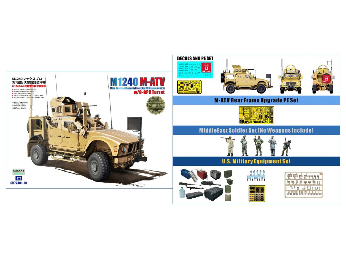 1/72 M1240 (M-ATV) MRAP w/O-GPK砲塔 スペシャルセット