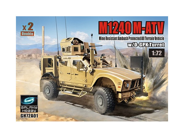 1/72 M1240 (M-ATV) MRAP w/O-GPK砲塔 (2キット入り)
