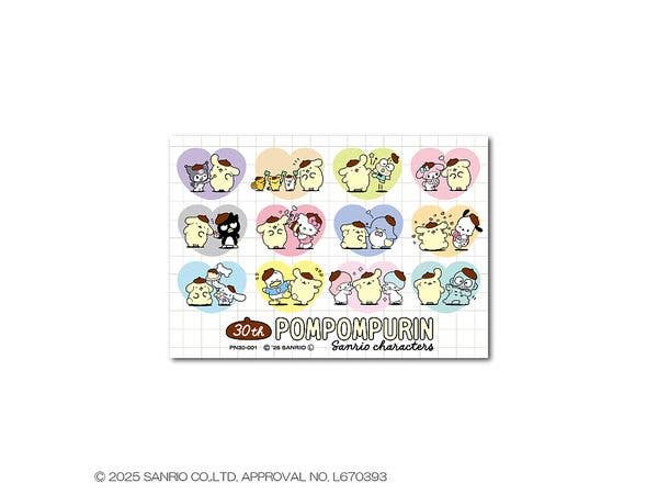 PN30-001 ポムポムプリン30th ダイカットステッカー 記念アート