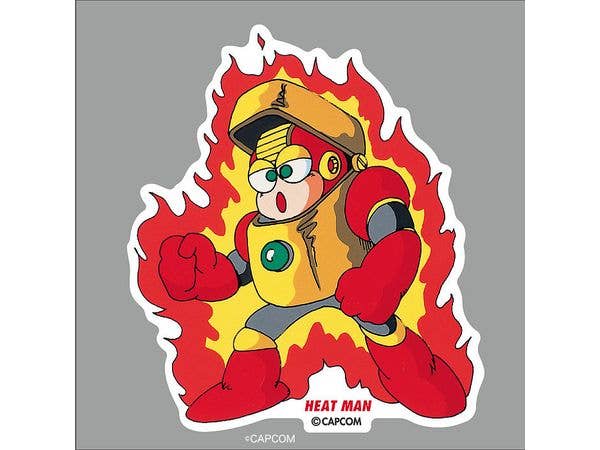ROC-007 ロックマン ダイカットステッカー HEAT MAN