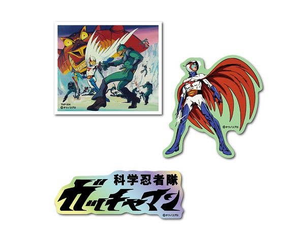 TNP-004 タツノコプロ ステッカー3枚セット 科学忍者隊ガッチャマン