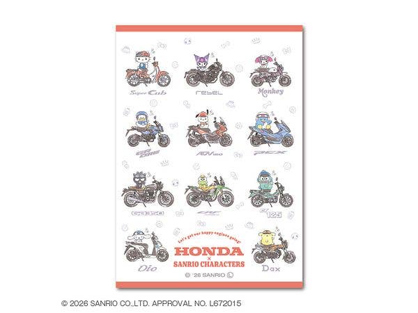 SANH-012 Honda x サンリオキャラクターズ ダイカットステッカー 集合