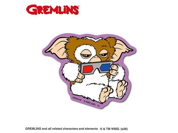 GREM-09 グレムリン ダイカットステッカー 3Dメガネ