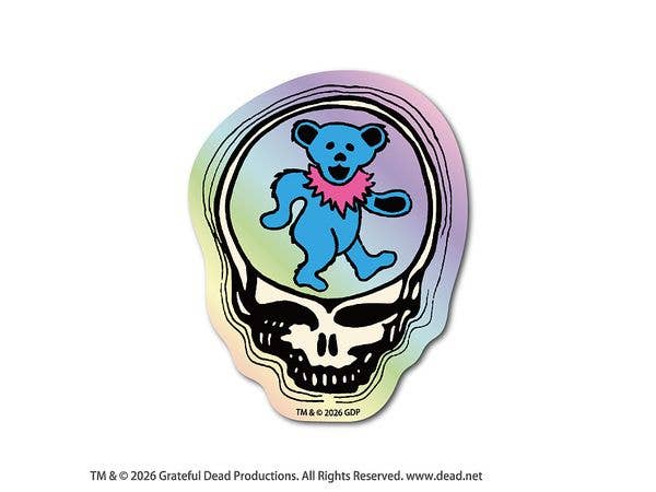 GFD-028 GRATEFUL DEAD ホログラムステッカー Bear Stealie Doodle