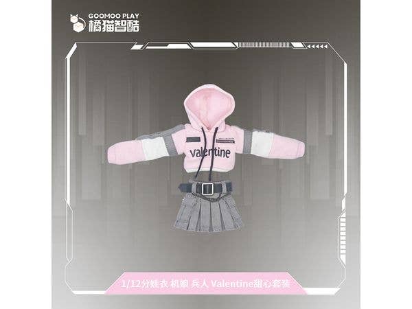 1/12 GM-N-004 パーカー&スカートセット 可動フィギュア用着せ替え服