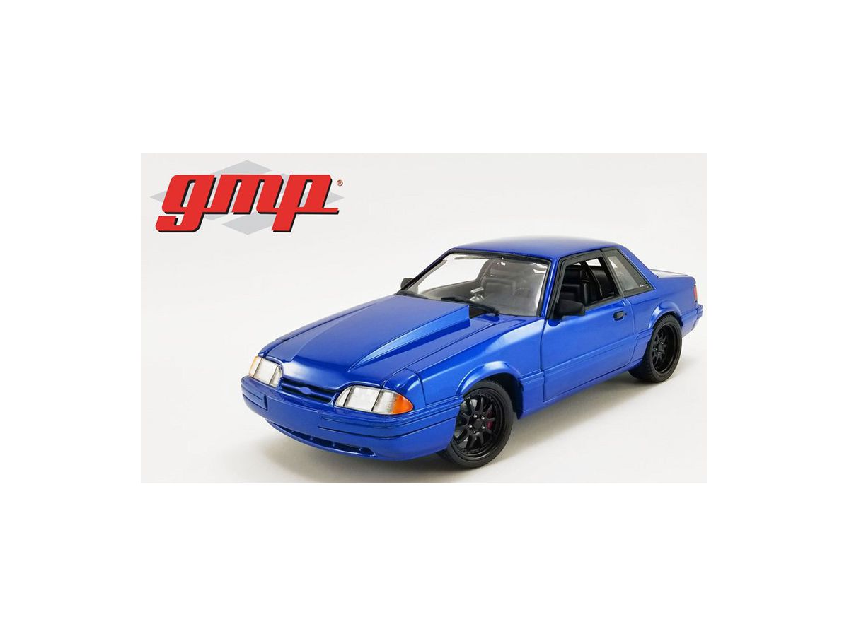1/18 GMP 1990 Ford Mustang 5.0 LX - Supercharged Street Fighter - Metallic Blue